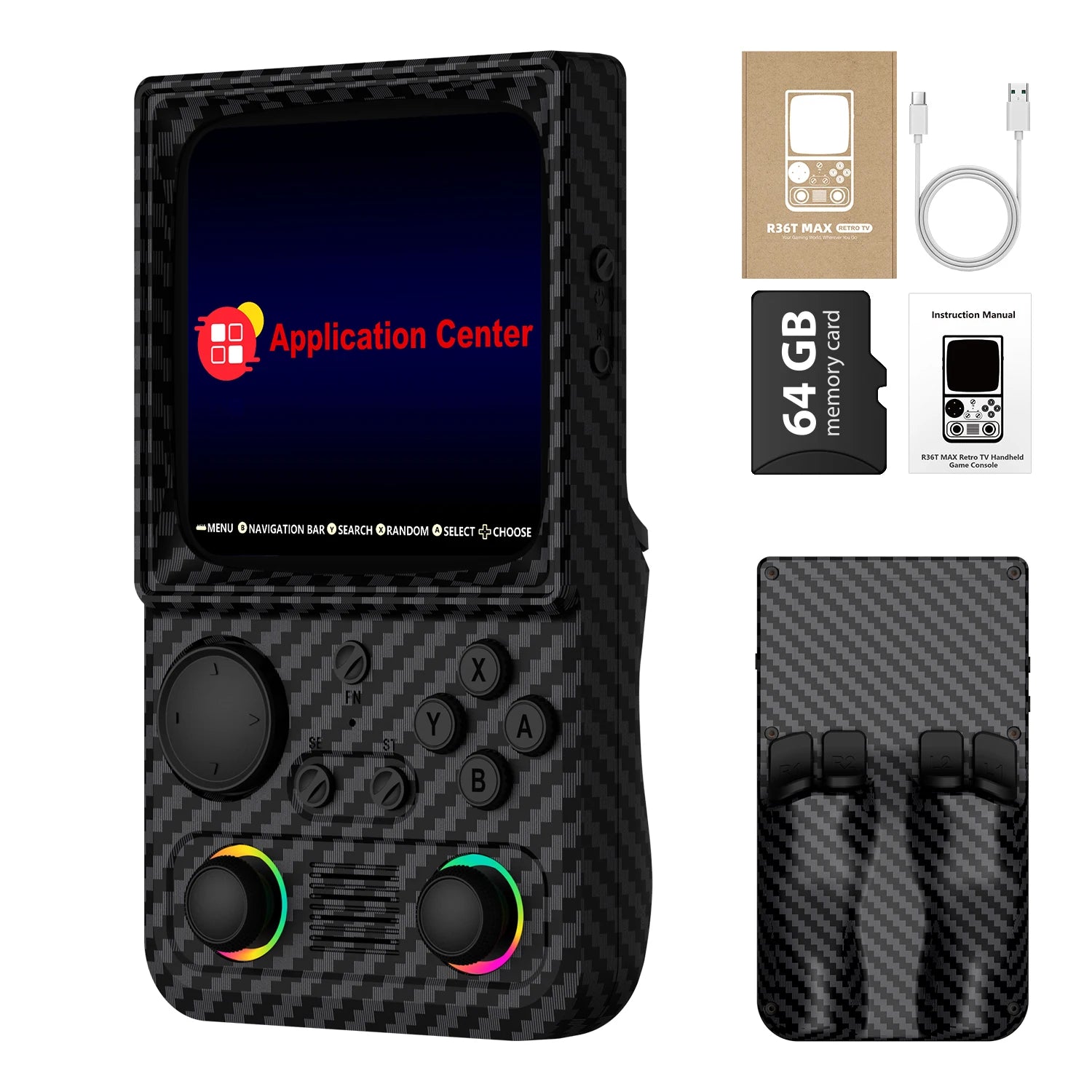 AISLPC R36T MAX Handheld Game Console 64/128G 4.0" IPS Screen 22000+Games 5G Portable Pocket Game Player TAVEN System LLC