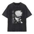 Anime Jujutsu Kaisen Sukuna Graphic Tee Men Vintage Washed T-Shirt TAVEN System LLC
