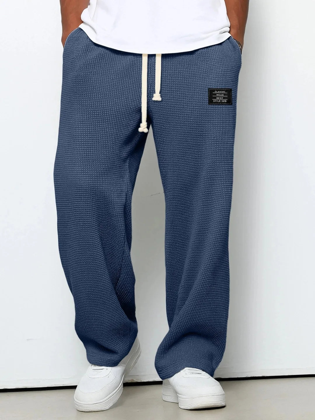 Men Straight Leg Sweatpants Elastic Waist Casual Sports Jogger TAVEN System LLC