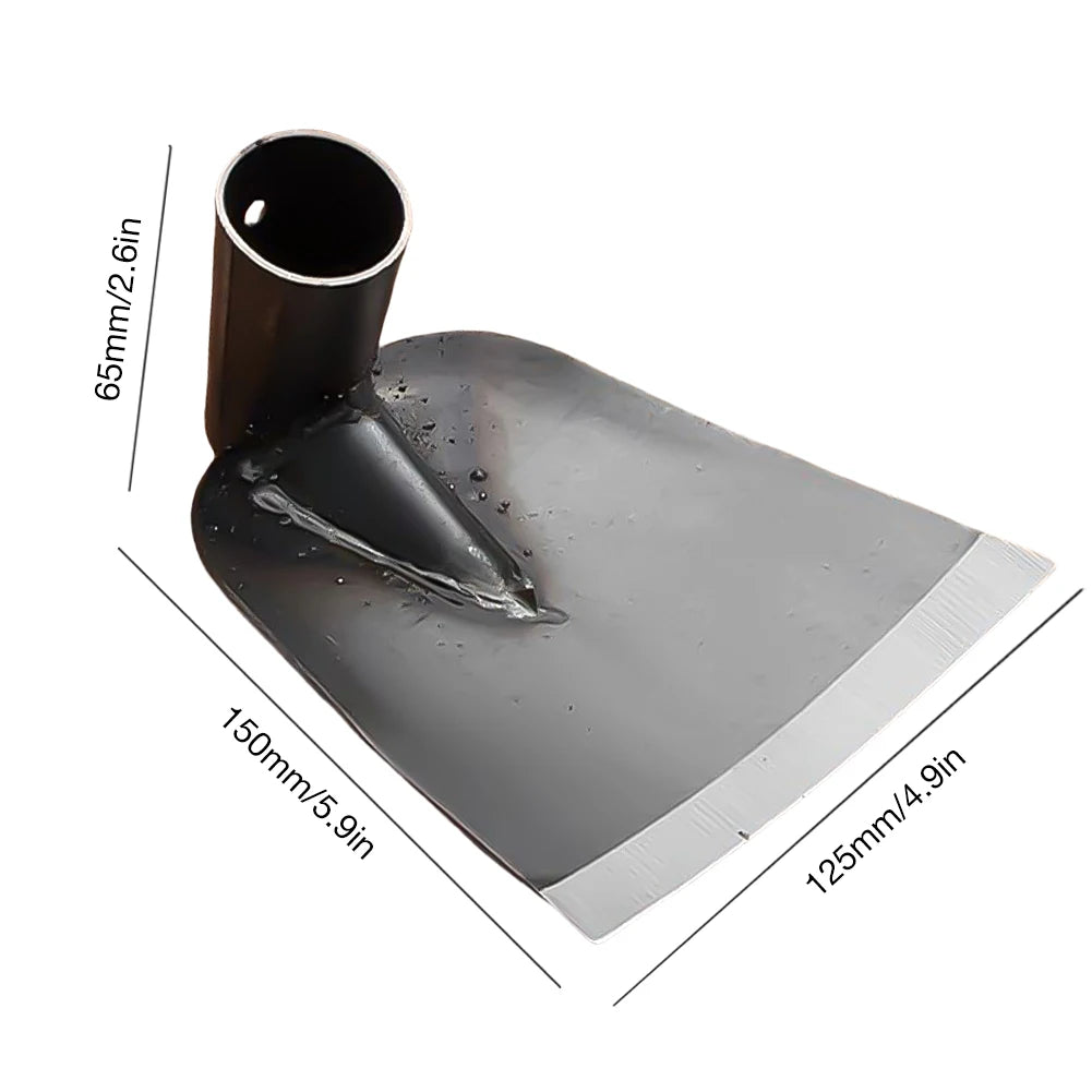 Carbon steel garden hoe for digging weeding and soil loosening