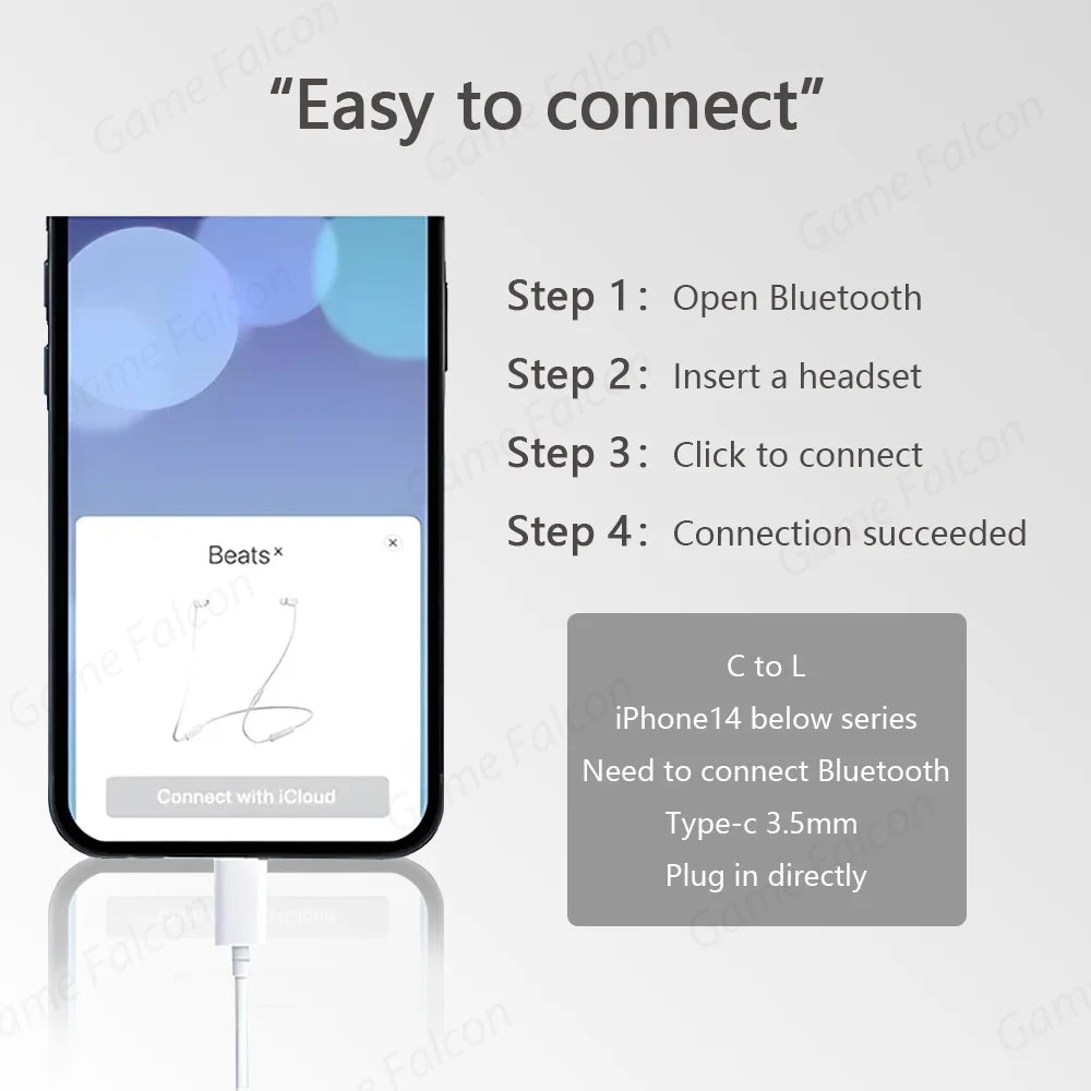 For Apple ios 15 14 13 Pro High-Fidelity Bluetooth Wired Headset Type-C 3.5mm Suitable TAVEN System LLC