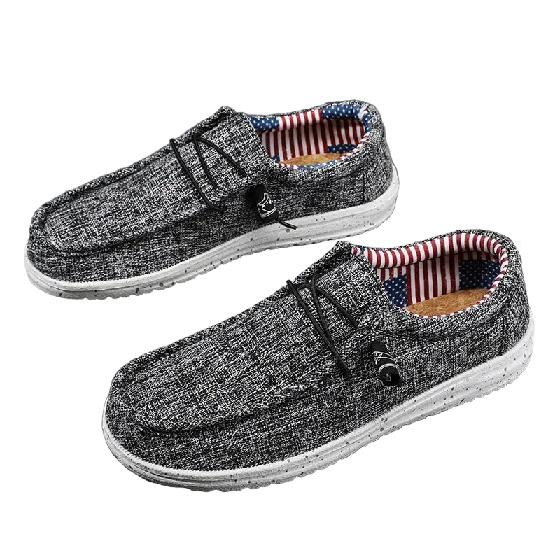 Men Canvas Slip On Loafers Lightweight Breathable Casual Shoes TAVEN System LLC