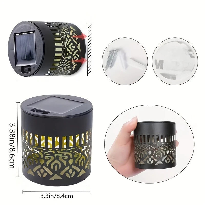Solar sunflower projector LED wall light for outdoor garden décor