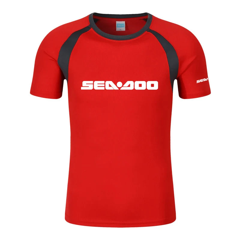 Men Sea Doo Printed Raglan T-Shirt Summer Cotton Streetwear TAVEN System LLC
