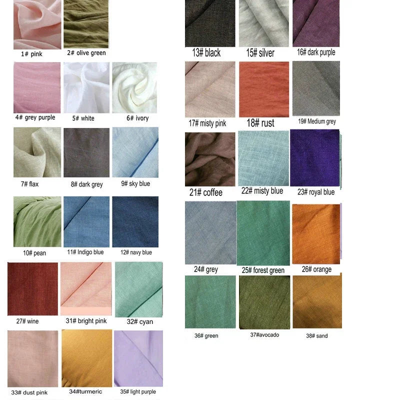 Pure Linen Bed Sheets 100% Stone Washed French Linen Solid Color Breathable and Durable for Hot Sleepers 1 PC Flat Sheet TAVEN System LLC