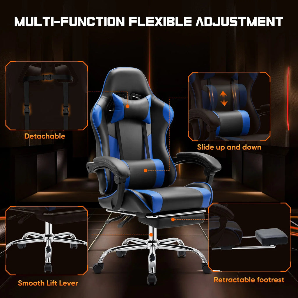 JHK Ergonomic Racing Gaming Chair with Lumbar Support and Wheels TAVEN System LLC
