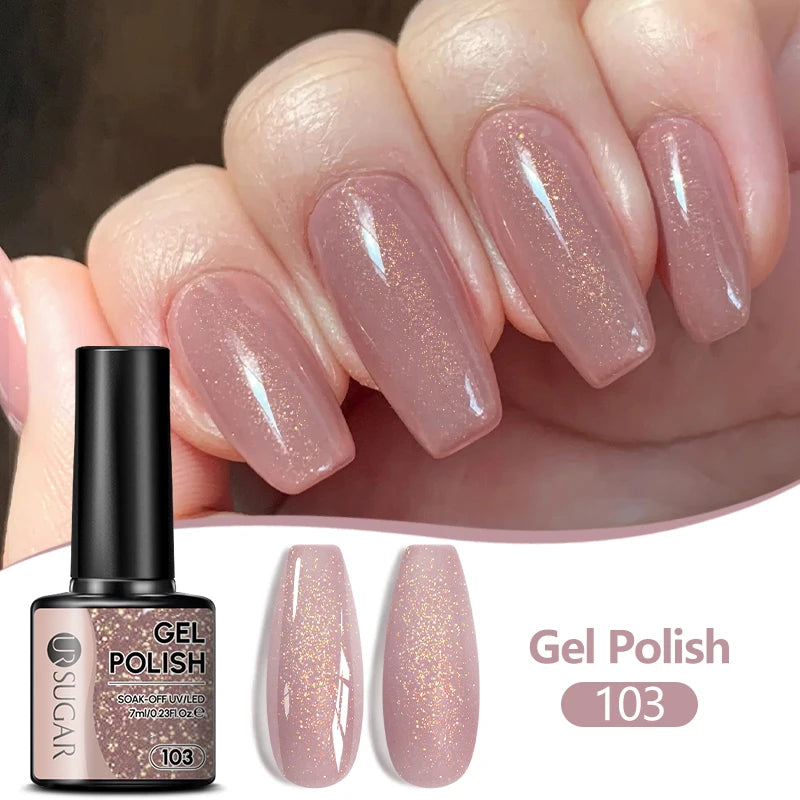 UR SUGAR 7ML Nail Gel Fresh Macaron 107 Colors All For Manicure Semi Permanent Soak Off LED UV Long-Lasting Nail Art Varnish TAVEN System LLC