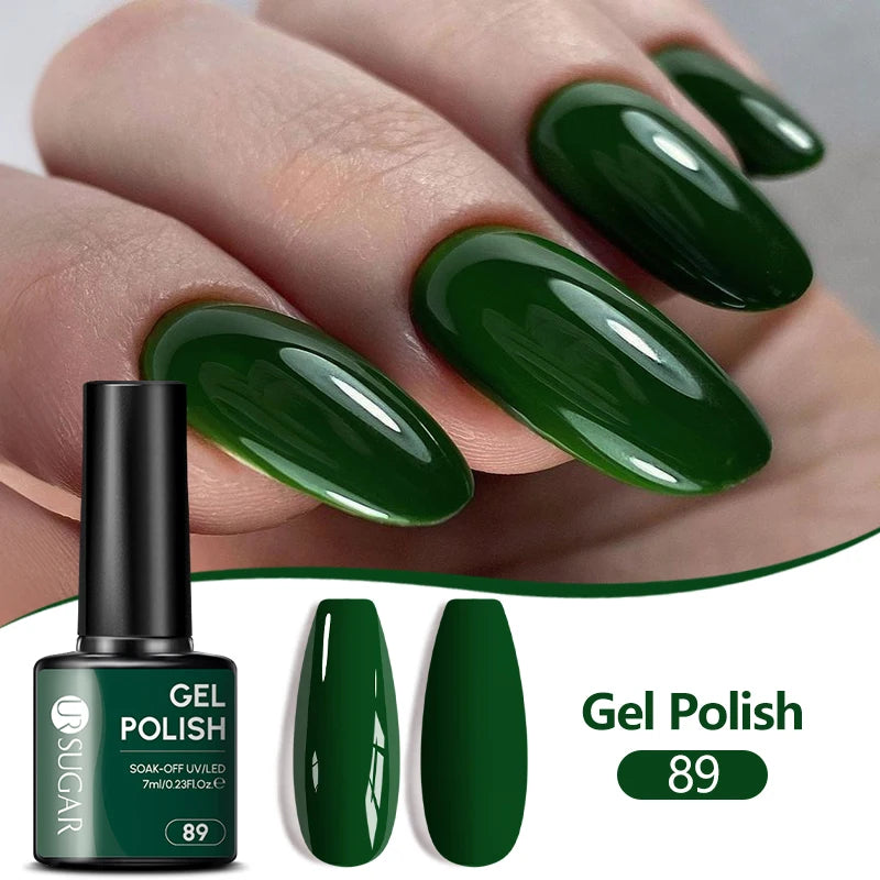 UR SUGAR 7ML Nail Gel Fresh Macaron 107 Colors All For Manicure Semi Permanent Soak Off LED UV Long-Lasting Nail Art Varnish TAVEN System LLC
