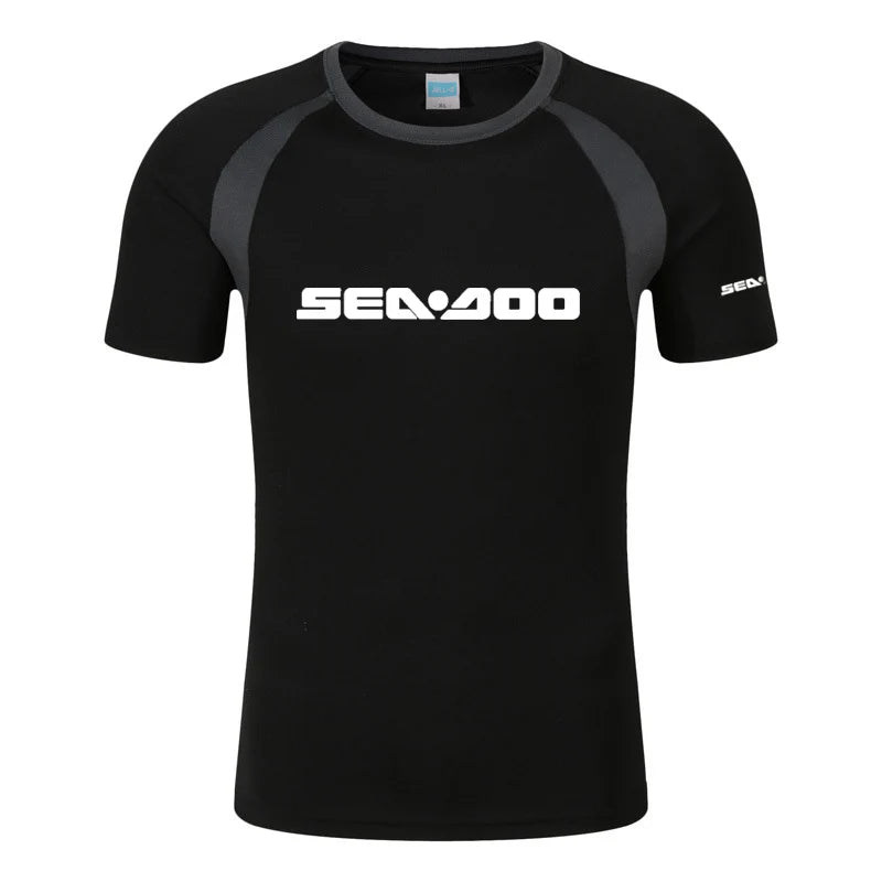 Men Sea Doo Printed Raglan T-Shirt Summer Cotton Streetwear TAVEN System LLC
