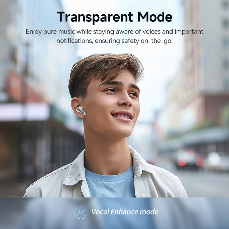 QCY Melobuds N50 ANC Bluetooth 5.4 Wireless Earphones Active Noise Cancellation 6 Mics Clear Call Earbuds Multipoint Connection TAVEN System LLC