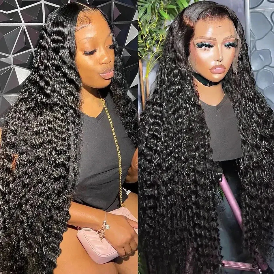 Stretched Length: 18inches, Density: 180%, Ships From: CHINA, Lace Size: 13x6 - hd lace wig 13x6 human hair Curly Wig For Women choice Pre Plucked 30 40 Inch Loose Deep Wave Water wave Frontal Wigs Taven