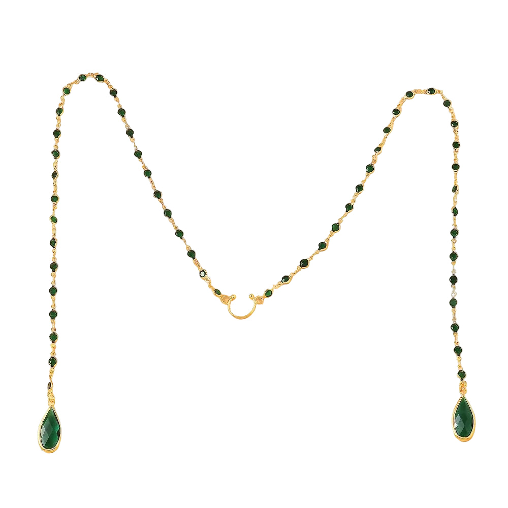 Boho Green Water Drop Face Chain Mask Party for Women Wholesale Carnival Sexy Tassel Rhinestone Mask Veil Performance Jewelry TAVEN System LLC