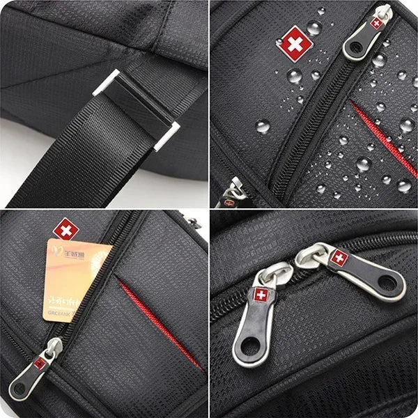 SWISS Waterproof Men Chest Bag Oxford Sling Crossbody Travel Bag TAVEN System LLC