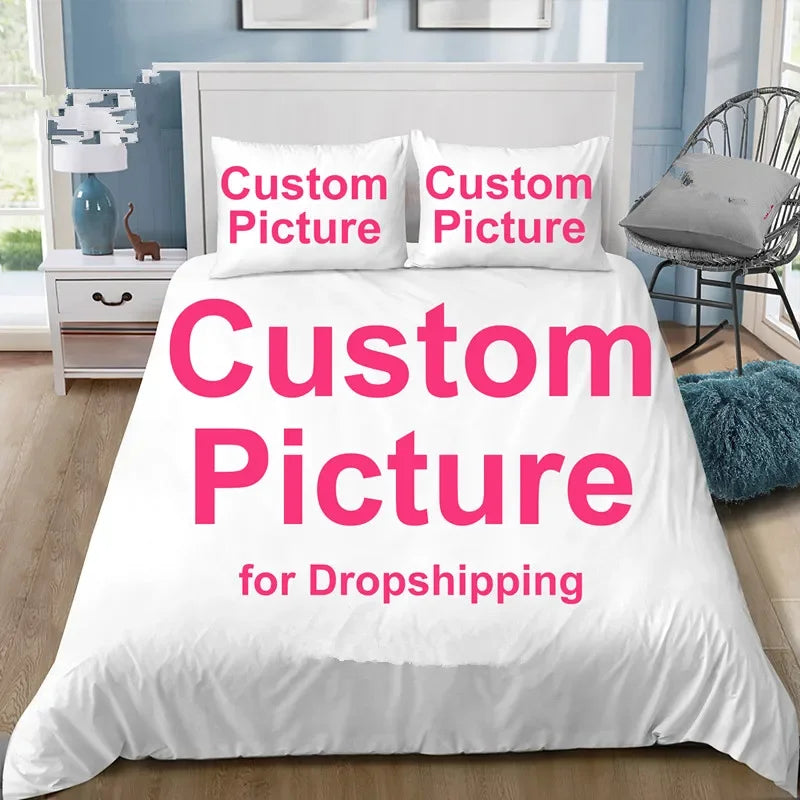 New Custom Bedding Set Customized 3D Printed Duvet Cover Sets with Pillowcase Twin Full Queen King Size POD Dropshipping TAVEN System LLC