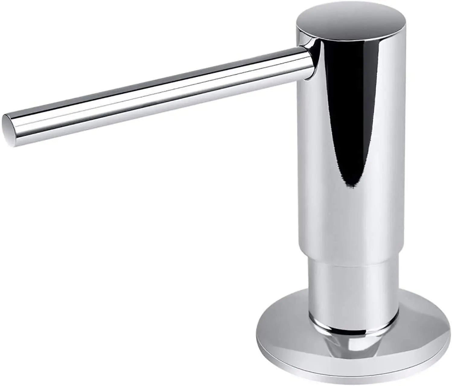 Samodra Black Liquid Soap Dispensers Brass Pump Head With 500ML PE Bottle Build in Dispenser soap For kitchen accessories TAVEN System LLC