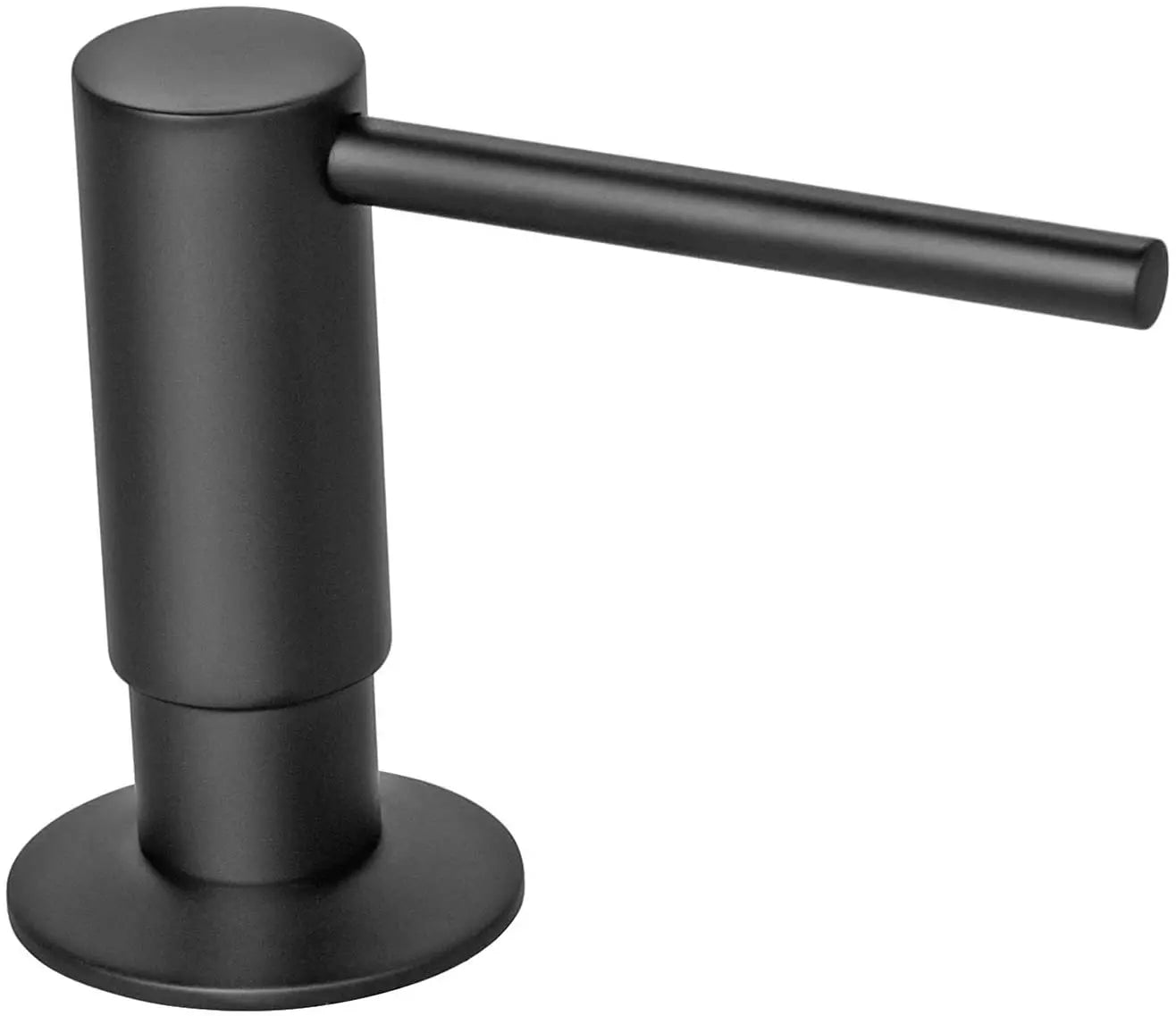 Samodra Black Liquid Soap Dispensers Brass Pump Head With 500ML PE Bottle Build in Dispenser soap For kitchen accessories TAVEN System LLC