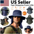 Wide Brim Sun Hat UV Protection Bucket Cap For Hiking Camping Fishing Safari Men TAVEN