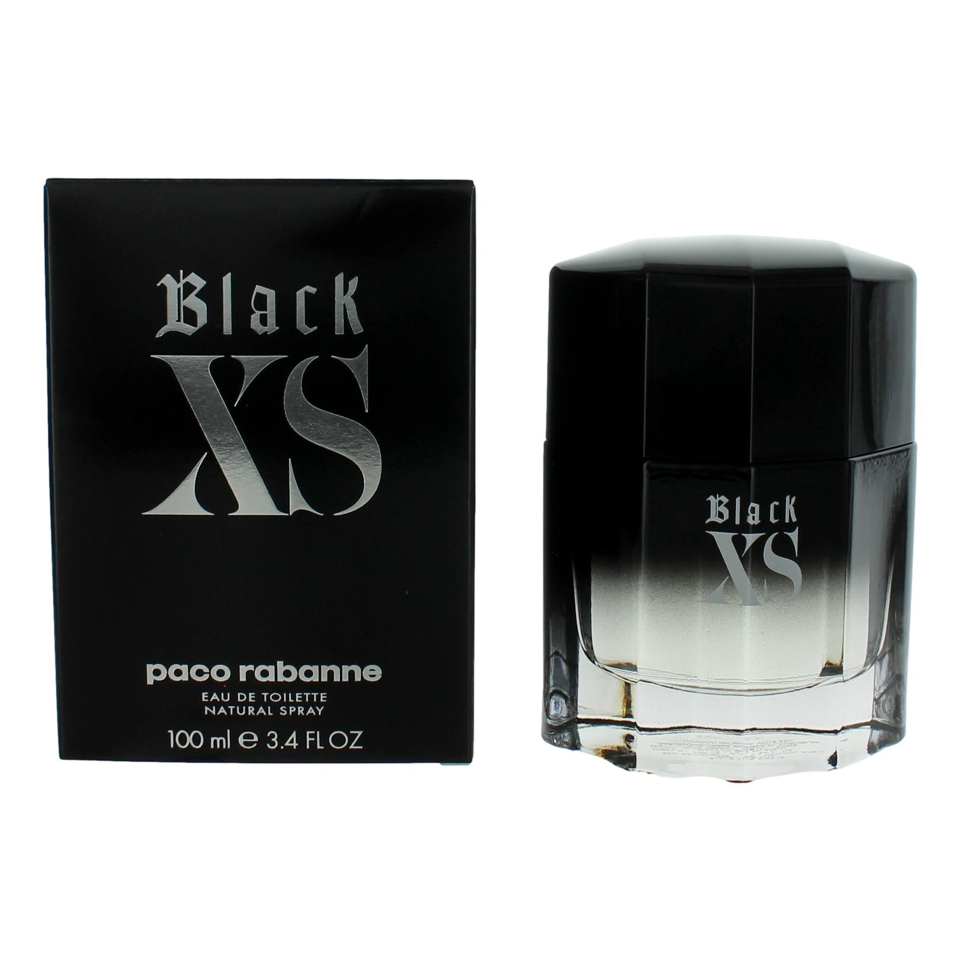 Black XS by Paco Rabanne, 3.4 oz Eau De Toilette Spray for Men Taven